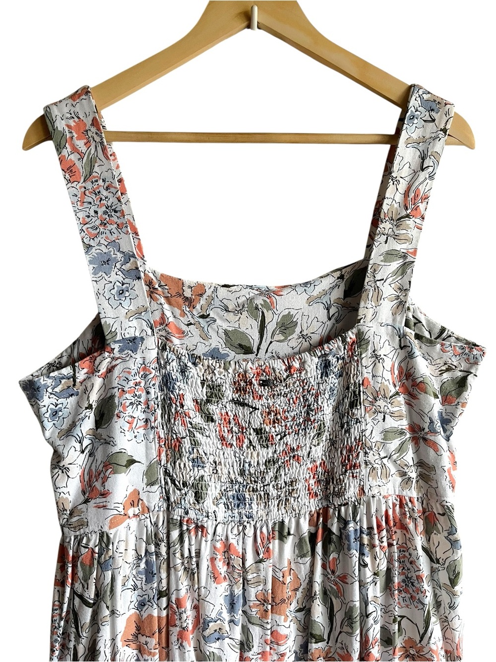 Mexx Summer Floral Smocked Back Sundress XL with Pockets - Picture 6 of 11